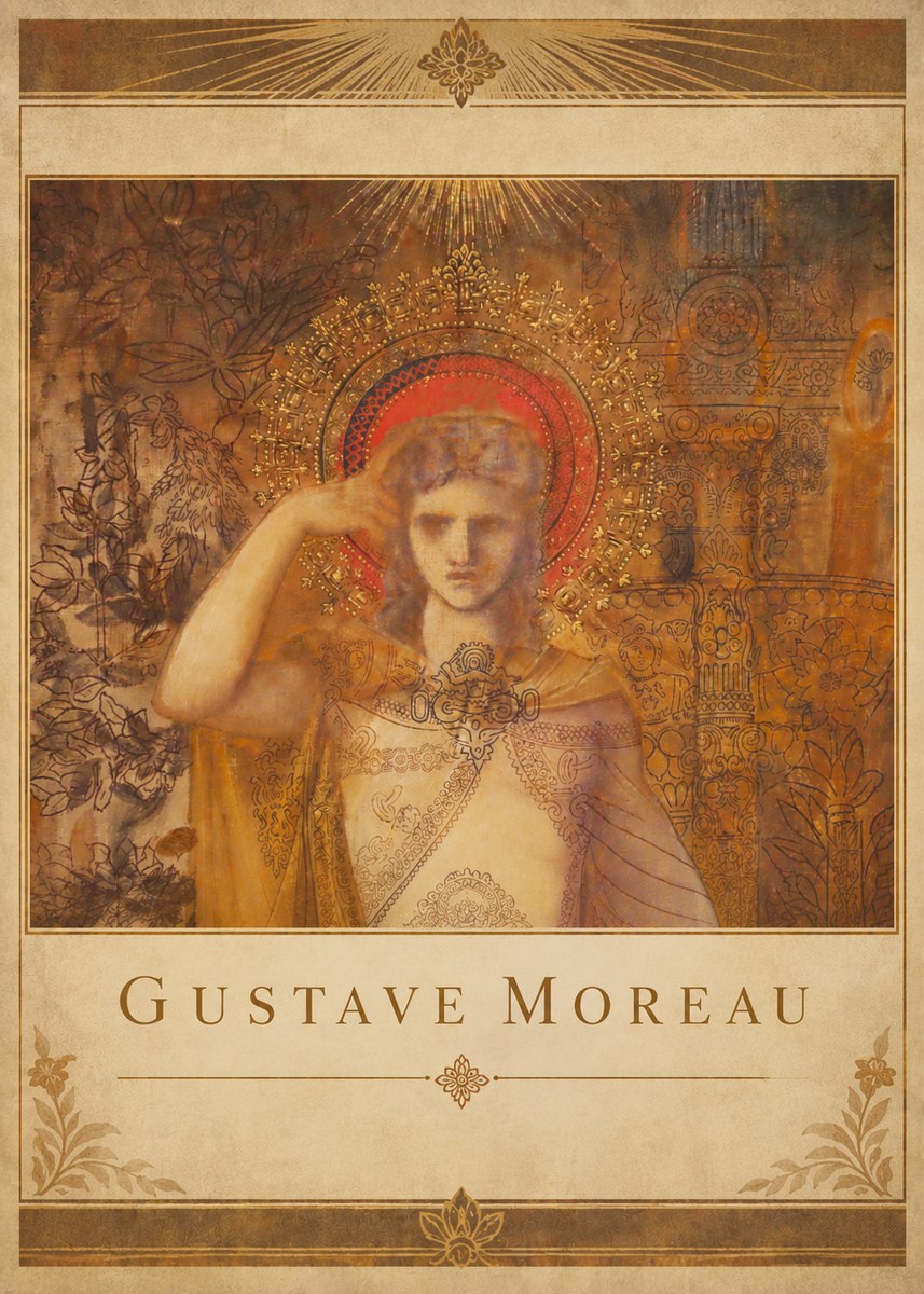 Gustave Moreau The Messenger No5 - Affiche