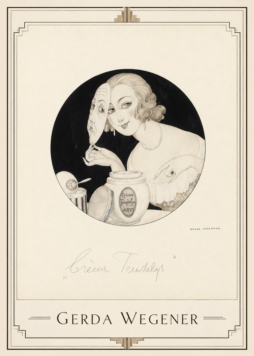 Gerda Wegener Crème Teindelys I No1 - Affiche