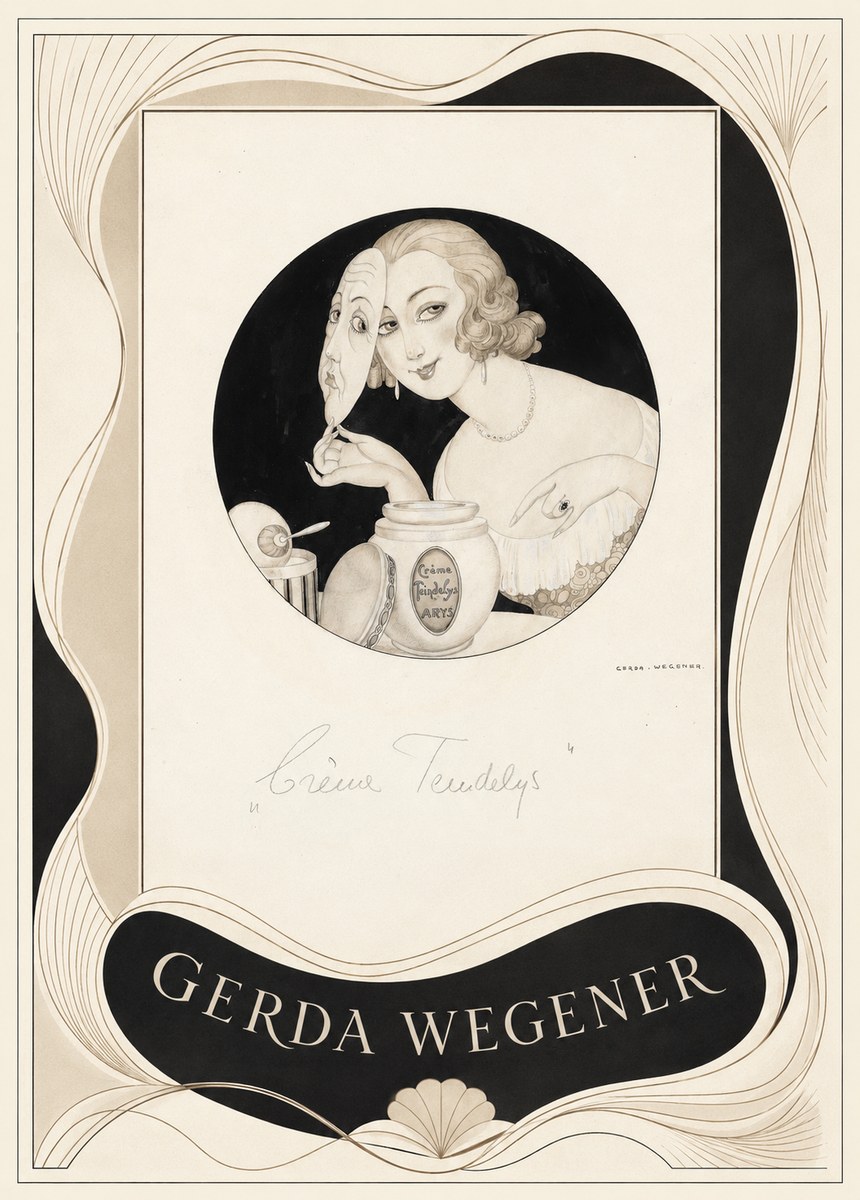 Gerda Wegener Crème Teindelys I No3 - Affiche