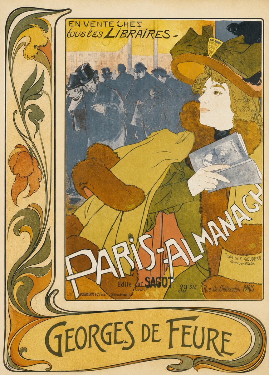 Georges de Feure Paris-almanach I No2 - Affiche