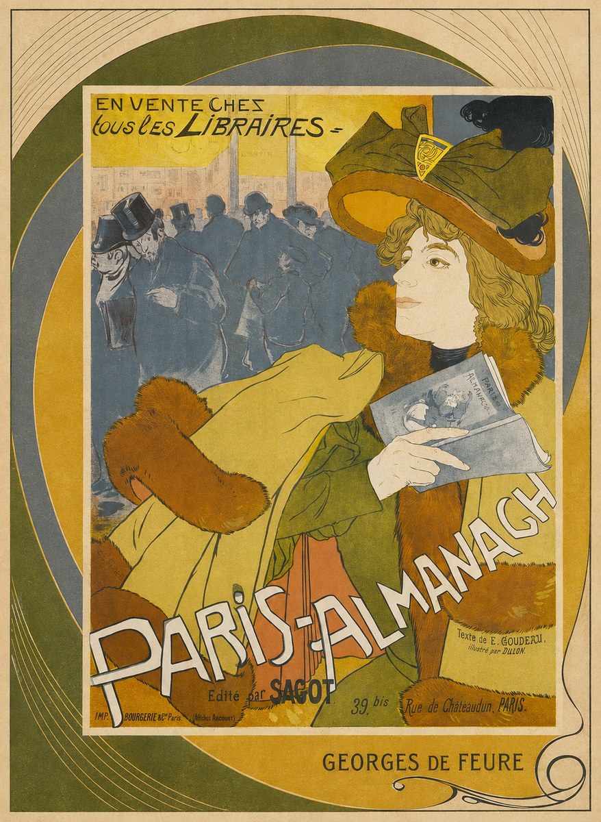 Georges de Feure Paris-almanach I No3 - Affiche