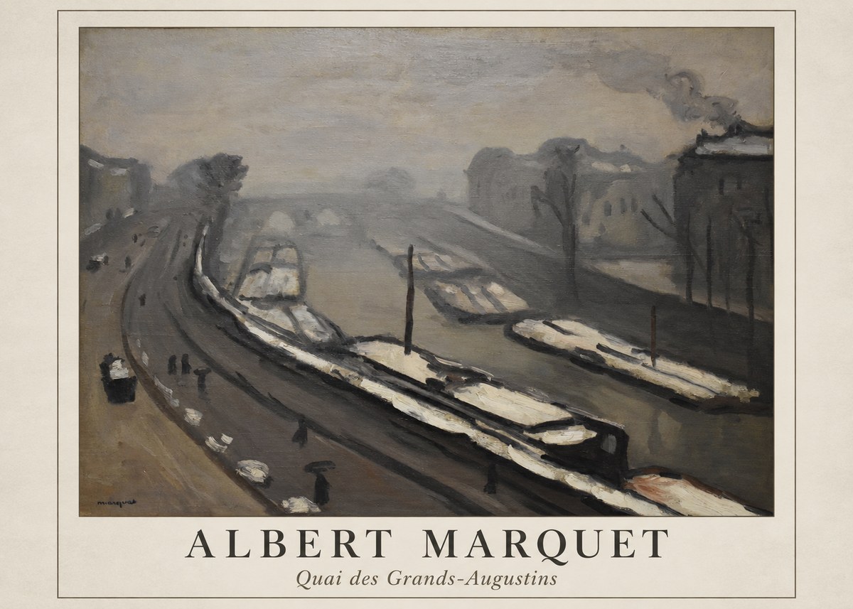 Albert Marquet Quai Des Grands-augustins No1 - Affiche