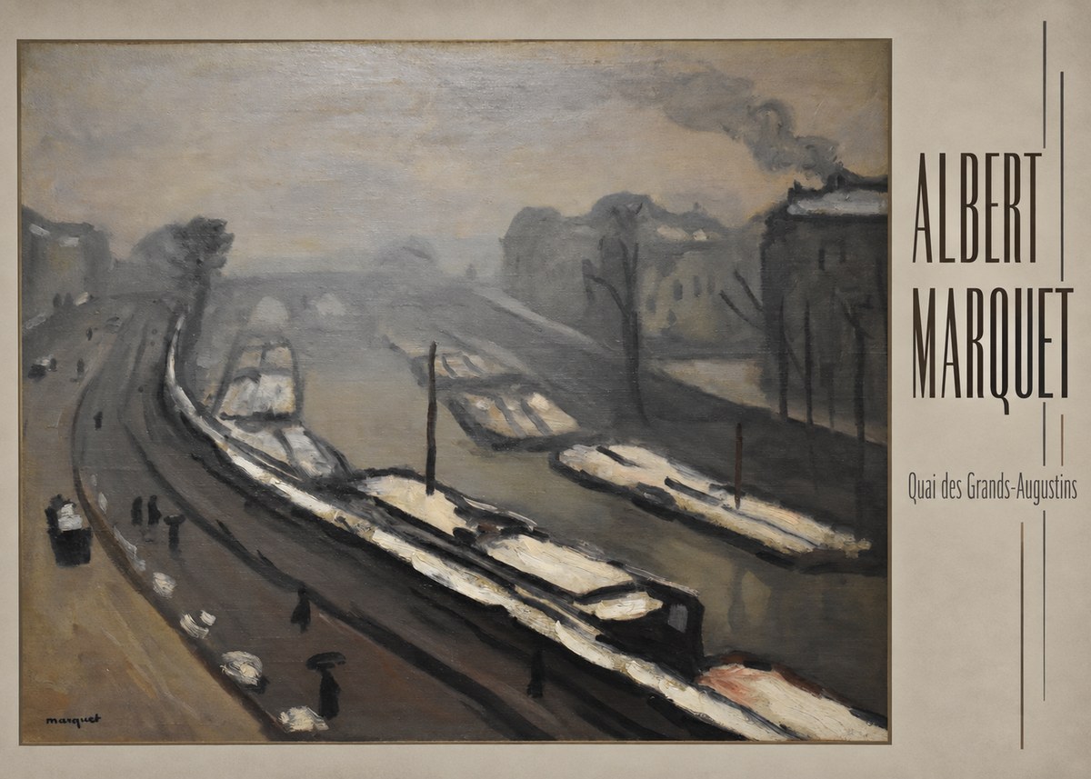 Albert Marquet Quai Des Grands-augustins No3 - Affiche
