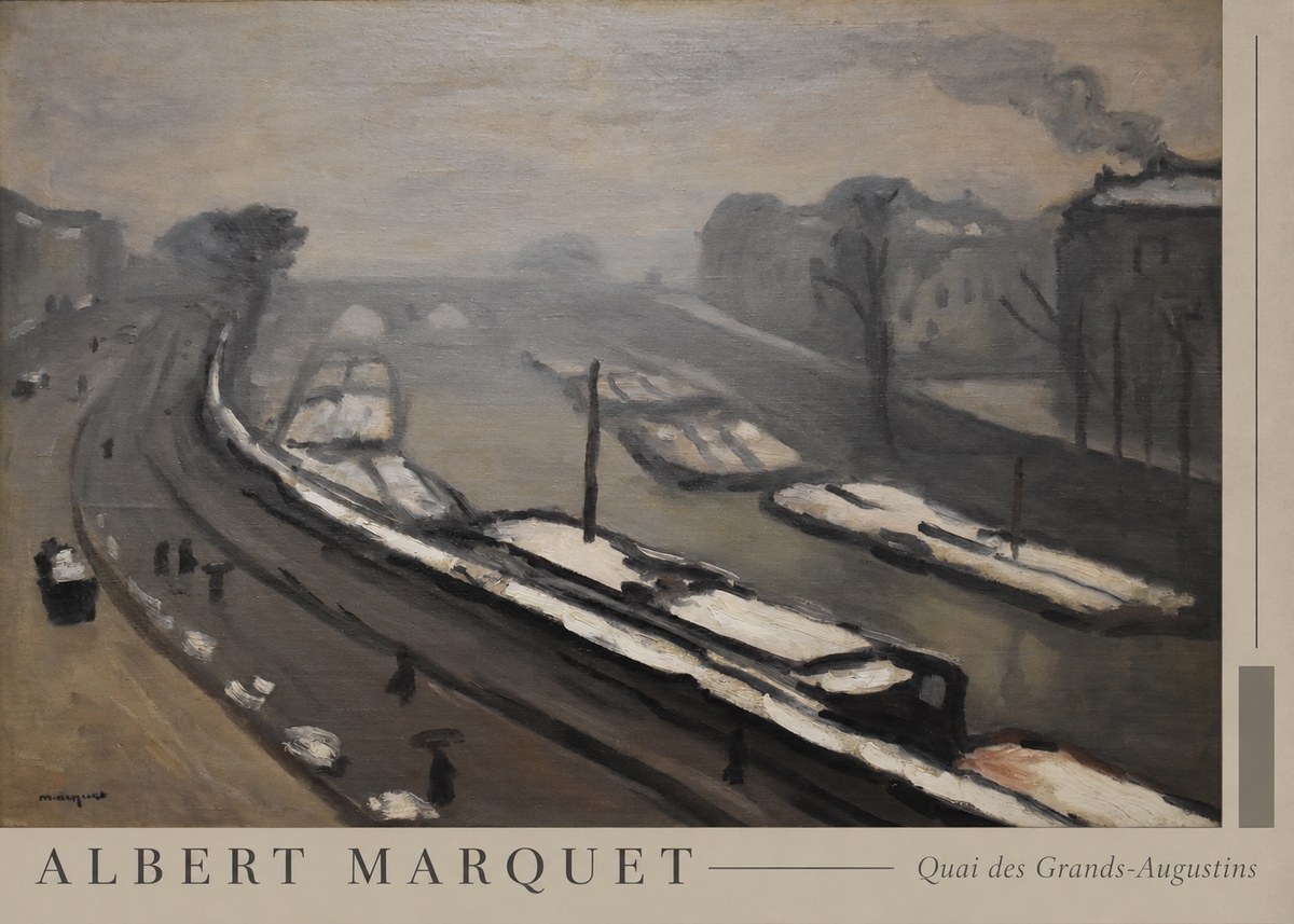 Albert Marquet Quai Des Grands-augustins No5 - Affiche