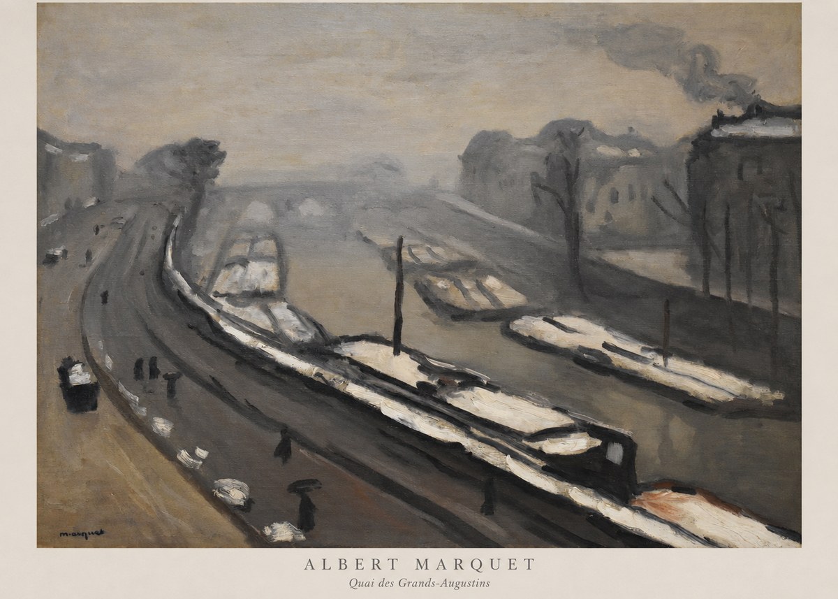 Albert Marquet Quai Des Grands-augustins No6 - Affiche