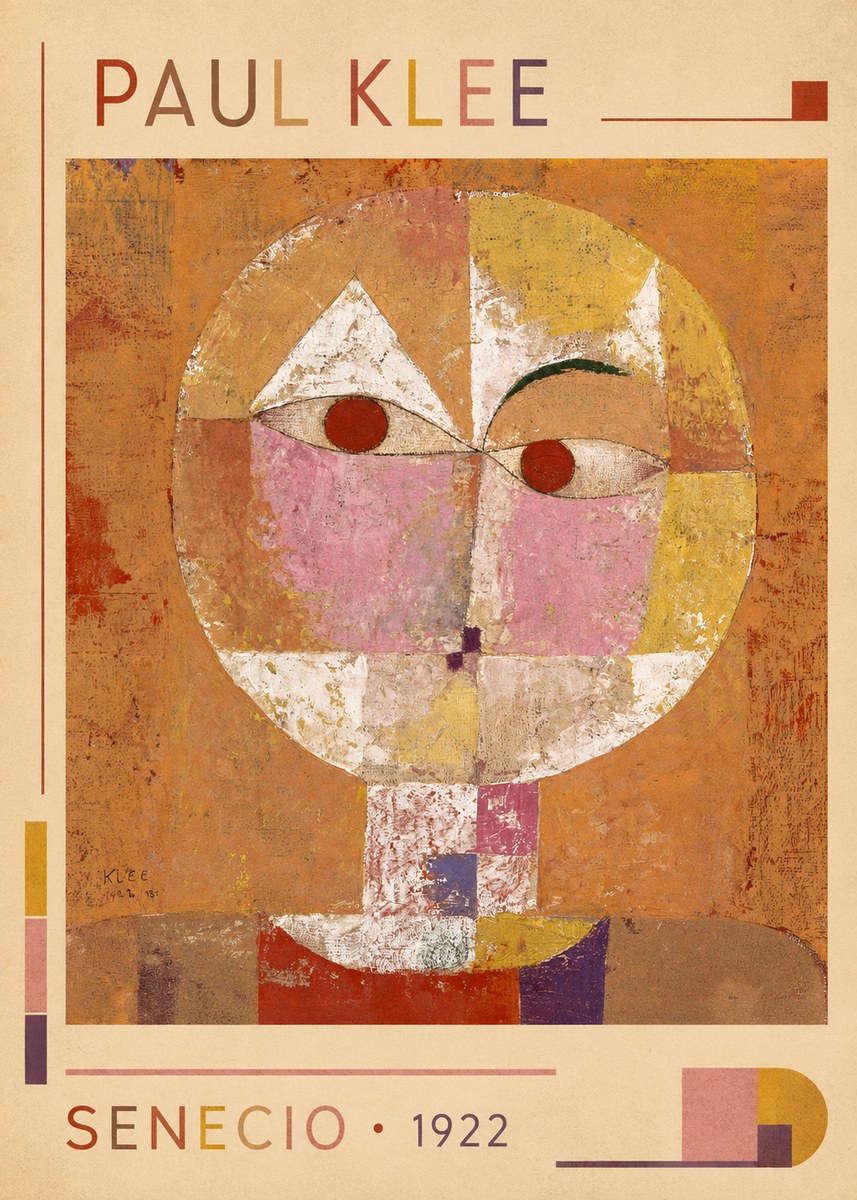 Paul Klee Senecio No1 - Affiche