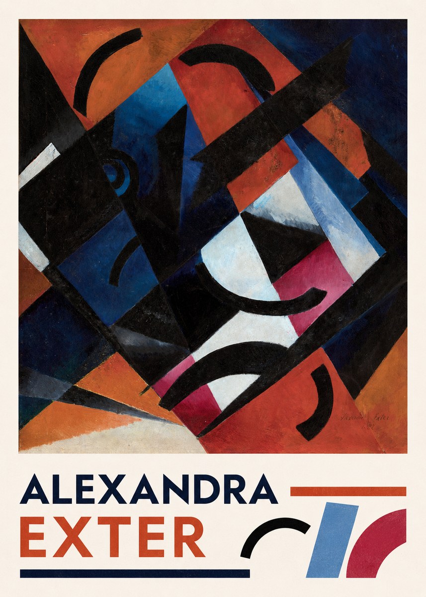 Alexandra Exter Abstract Composition No3 - Affiche