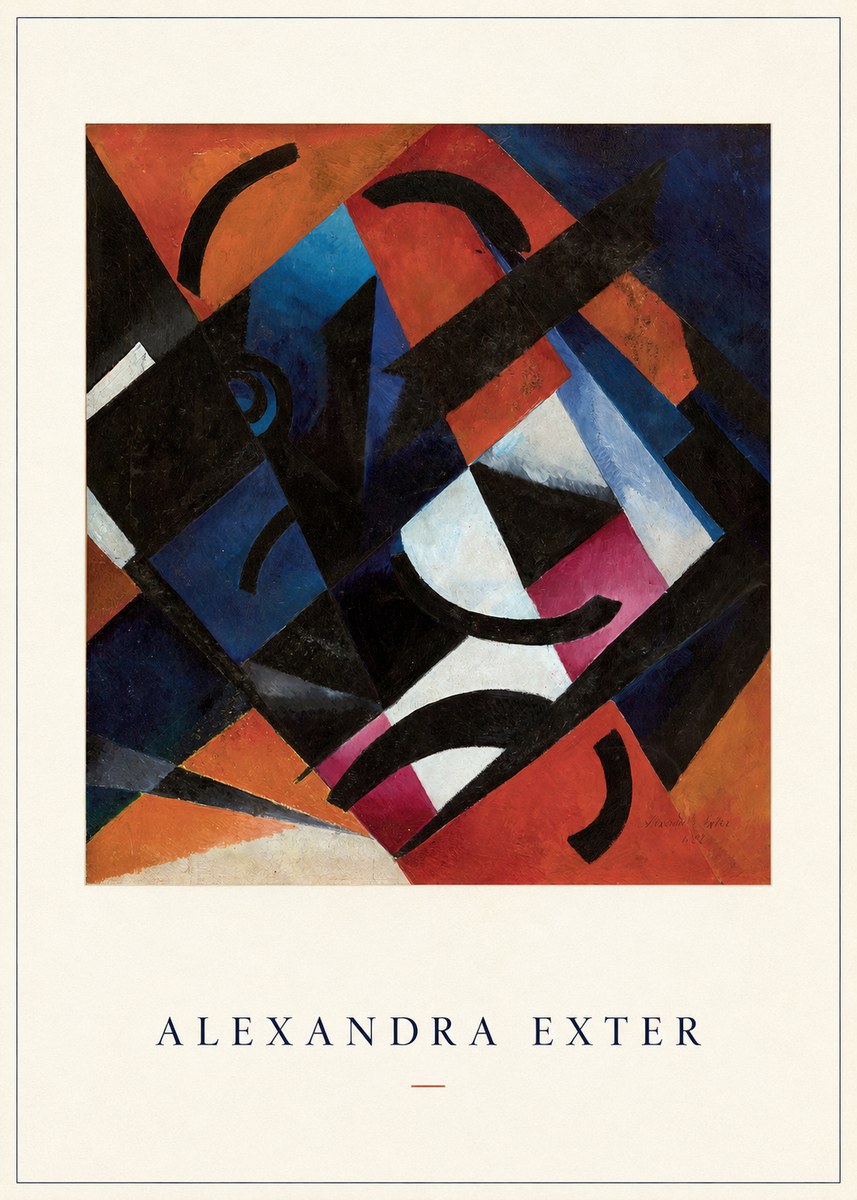 Alexandra Exter Abstract Composition No4 - Affiche