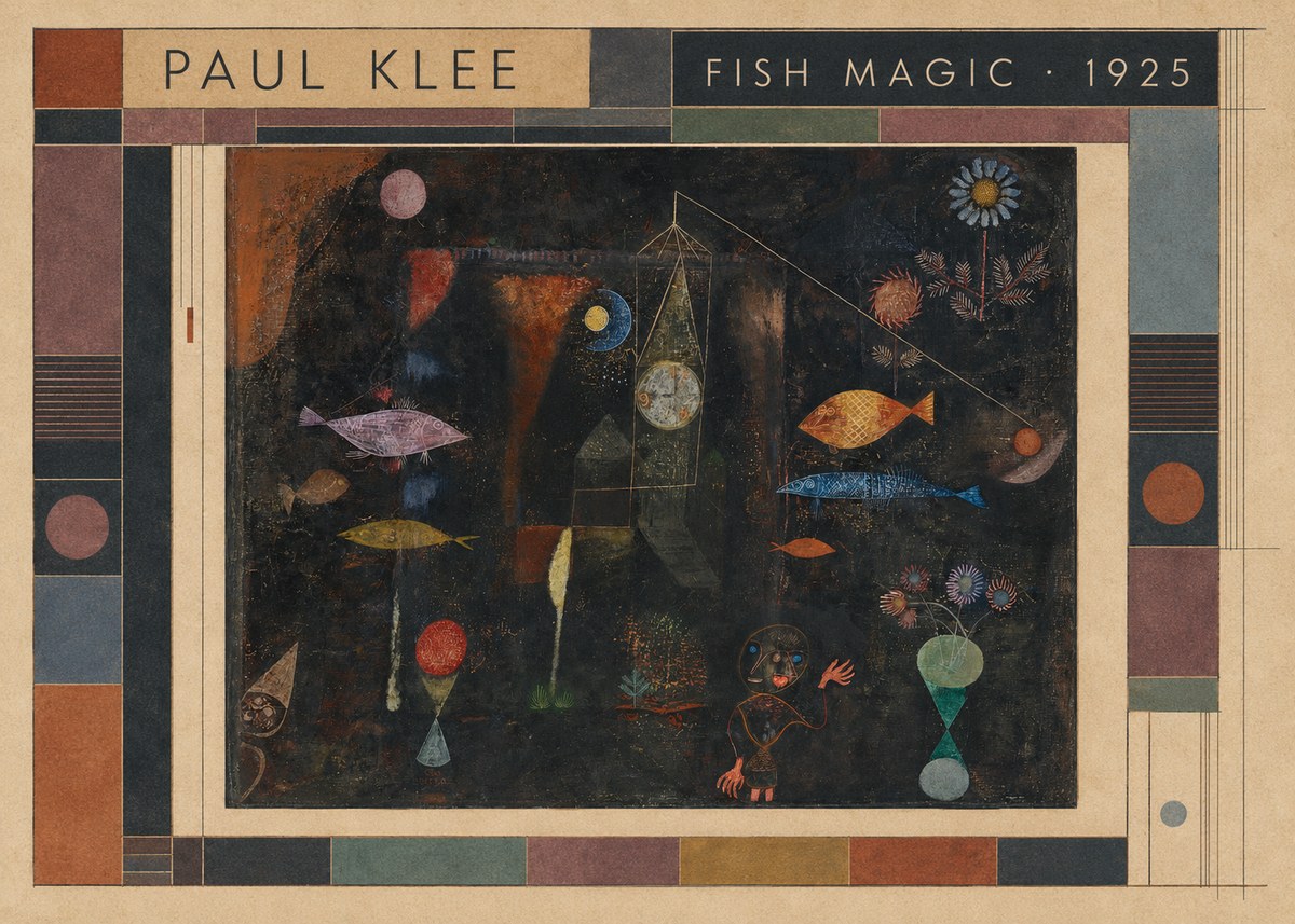 Paul Klee Fish Magic I No4 - Affiche