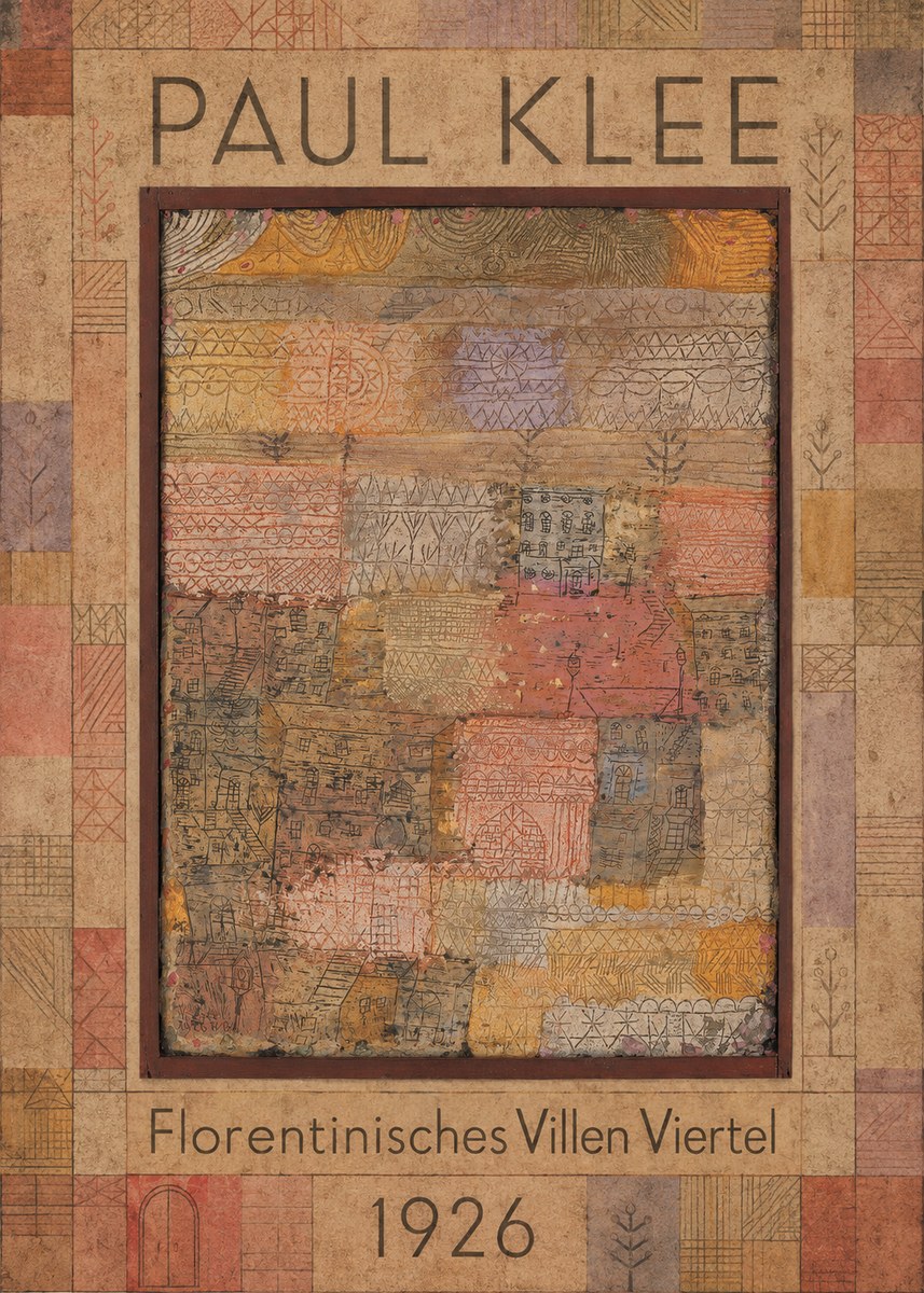 Paul Klee Florentinisches Villen Viertel No1 - Affiche