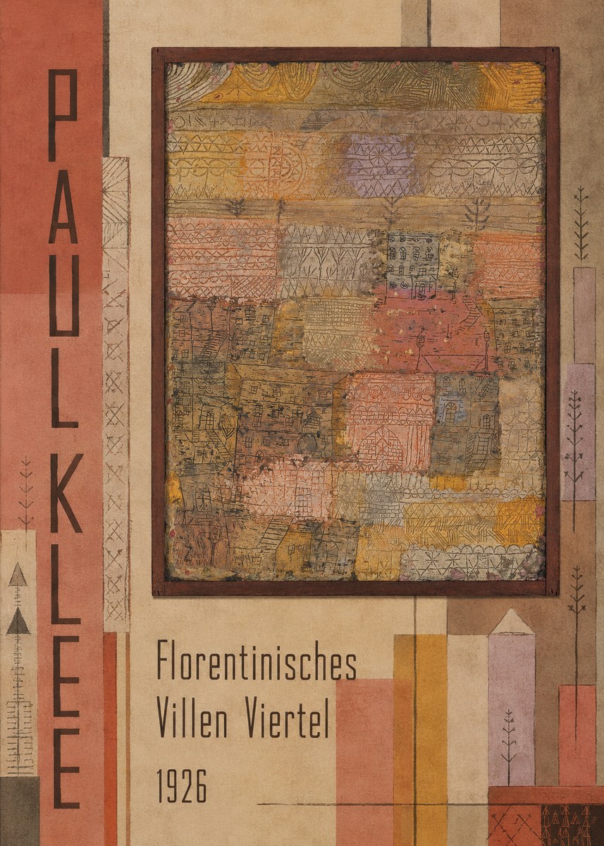 Paul Klee Florentinisches Villen Viertel No4 - Affiche