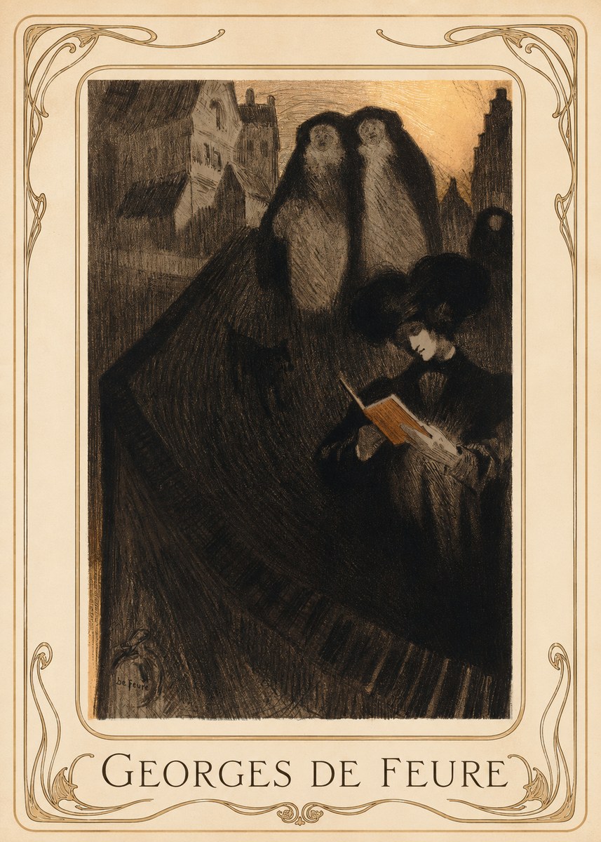 Georges de Feure La Liseuse No1 - Affiche
