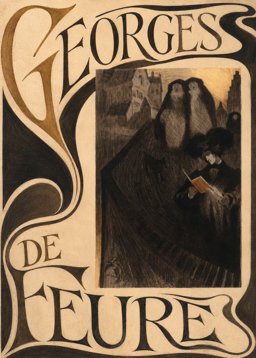 Georges de Feure La Liseuse No5 - Affiche