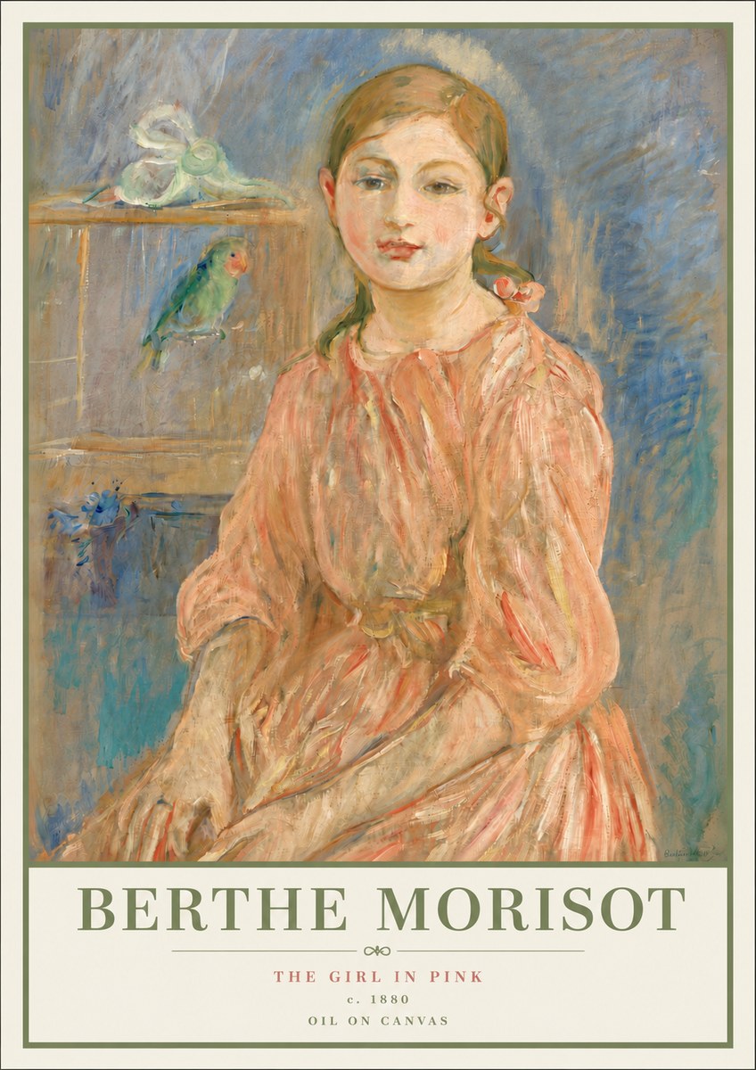 Berthe Morisot The Girl in Pink No4 - Affiche