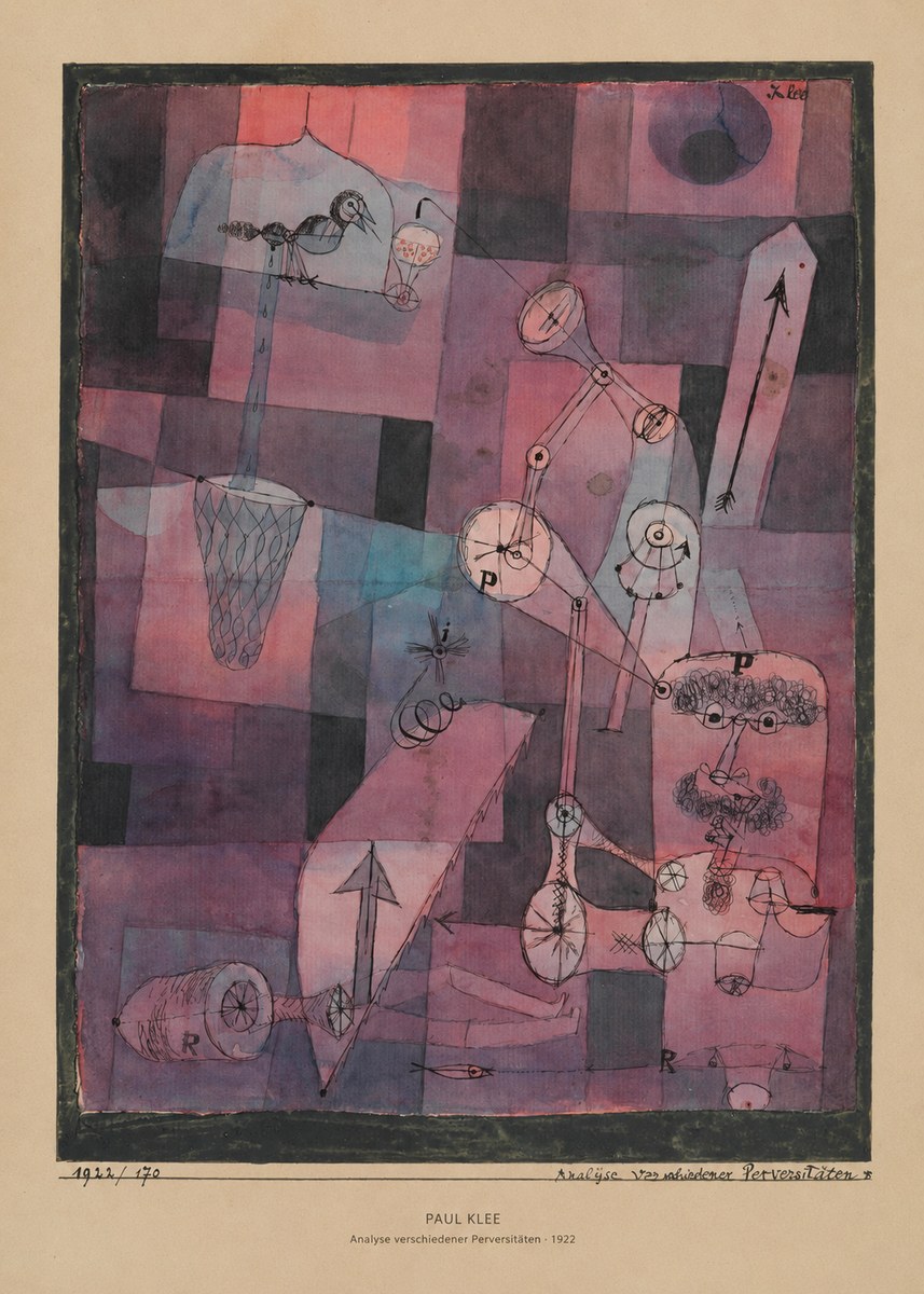Paul Klee Analyse Verschiedener Perversitäten No5 - Affiche