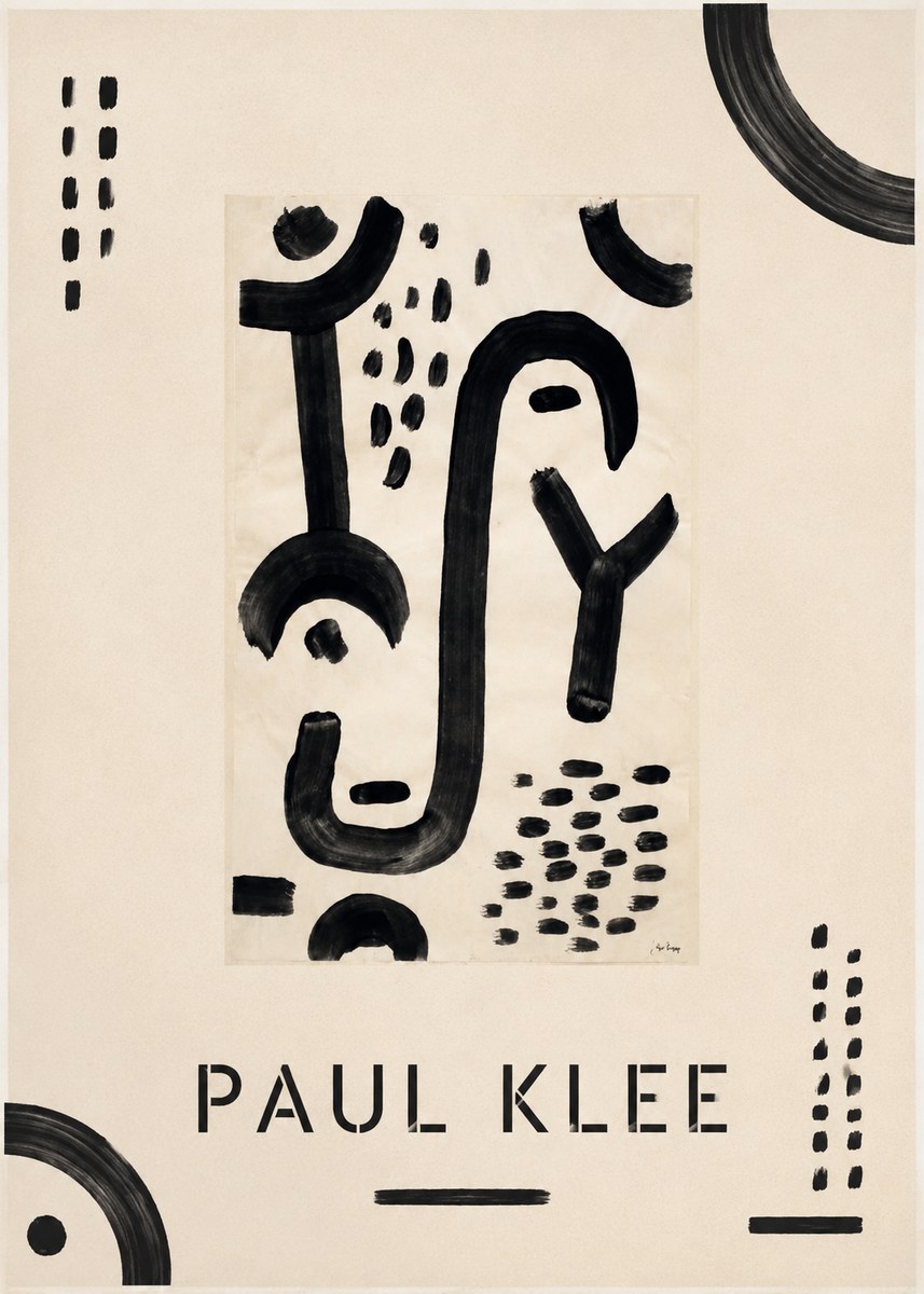 Paul Klee Face of the Goddess No1 - Affiche