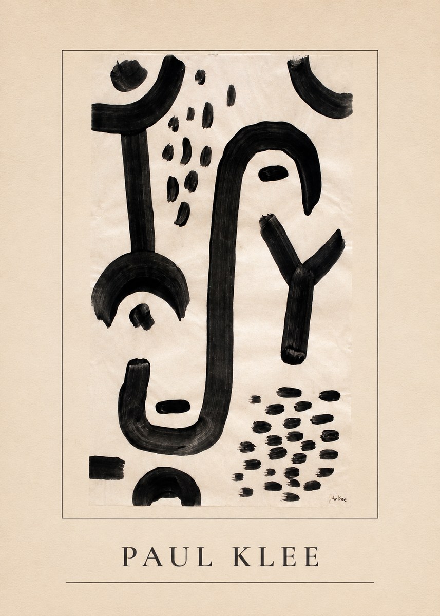 Paul Klee Face of the Goddess No3 - Affiche
