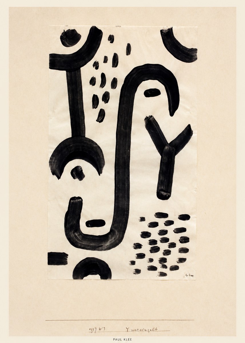 Paul Klee Face of the Goddess No4 - Affiche