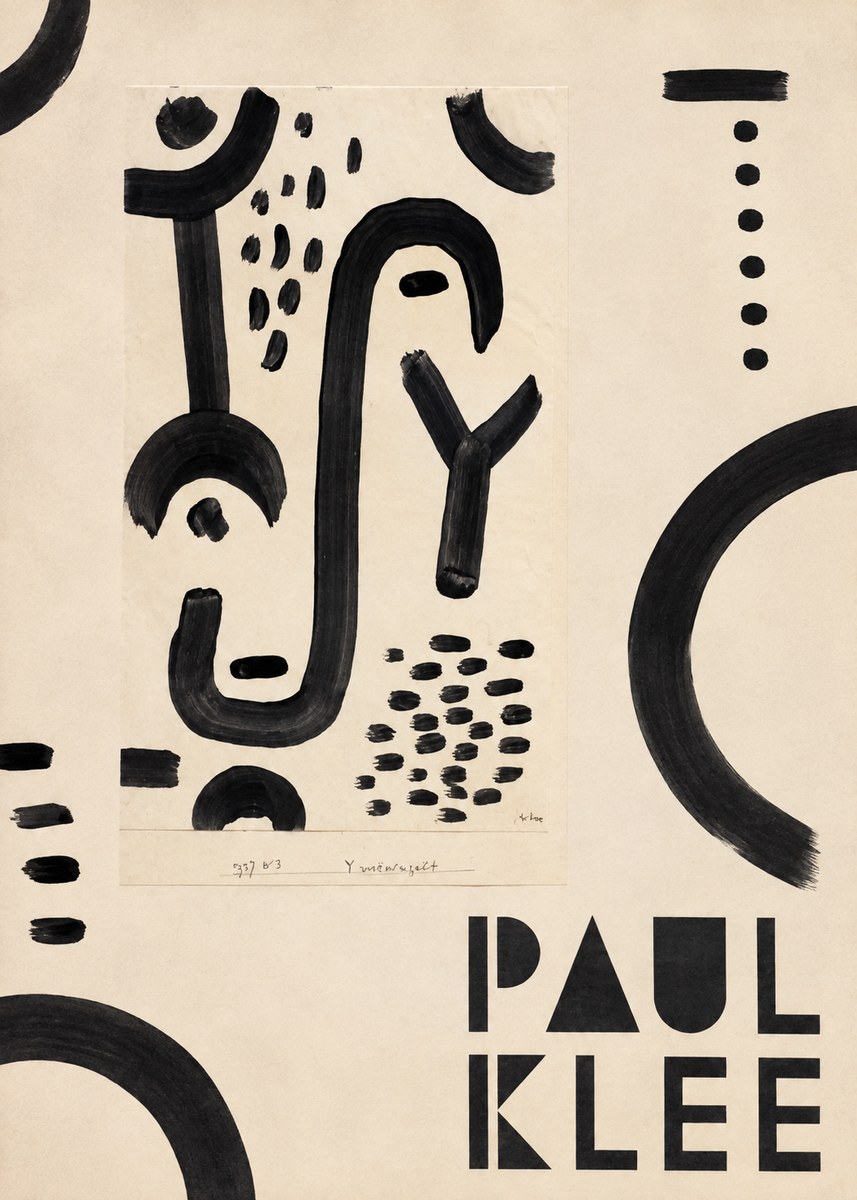 Paul Klee Face of the Goddess No5 - Affiche