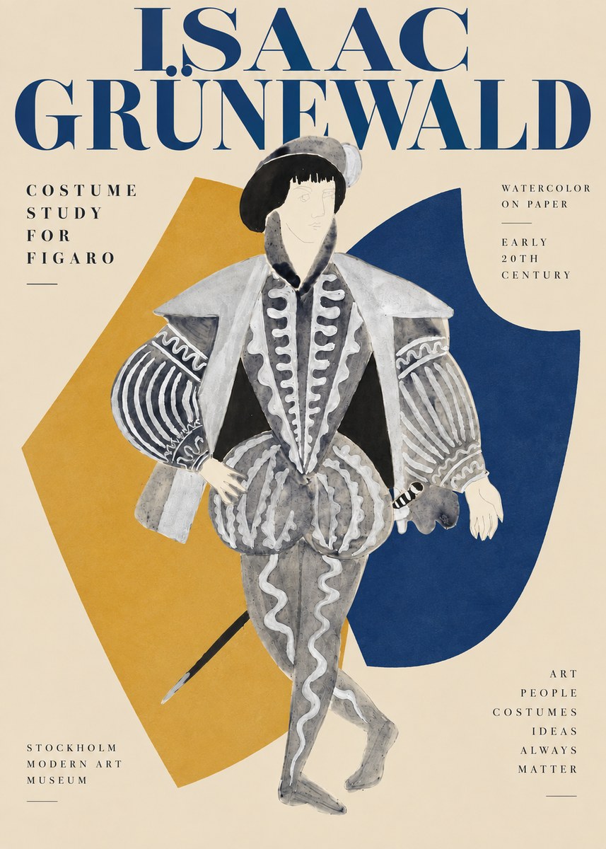 Isaac Grünewald Figaro II No3 - Affiche