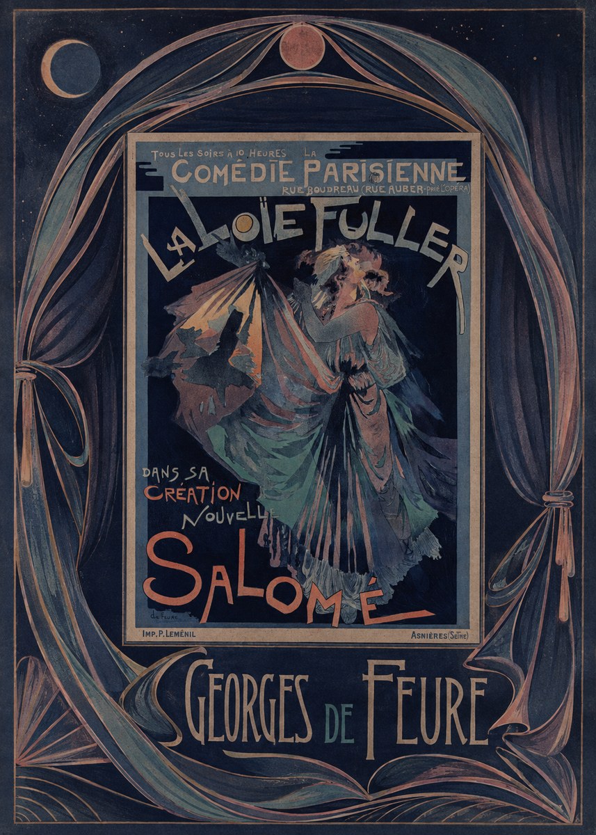 Georges de Feure La Loïe Fuller - Salomé II No4 - Affiche