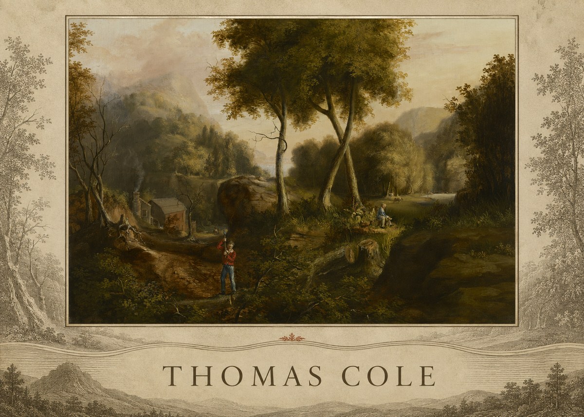 Thomas Cole The Hunter's Return I No3 - Affiche