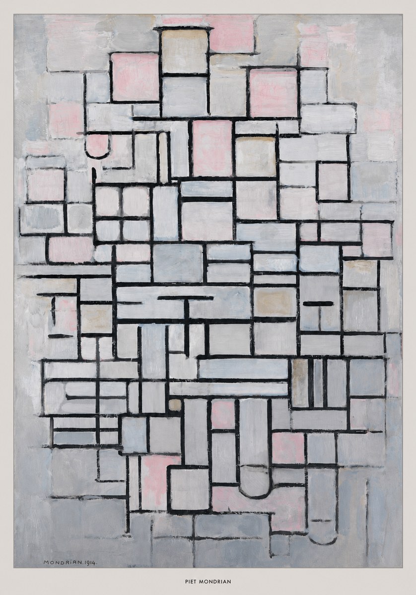 Piet Mondrian Composition No. Iv • 1914 No6 - Affiche