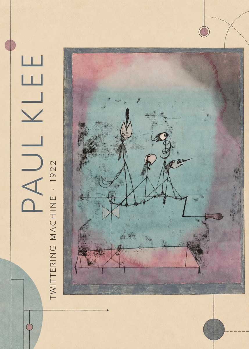 Paul Klee Twittering Machine No2 - Affiche