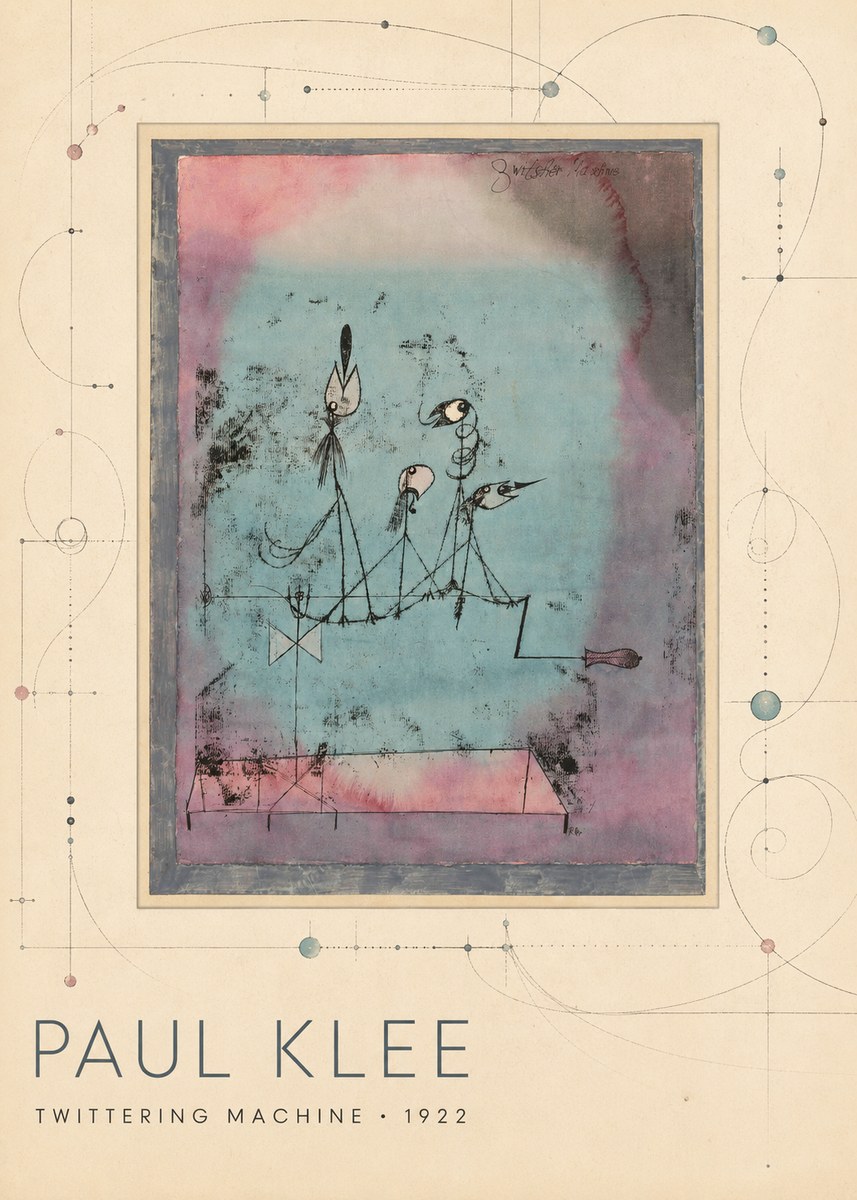 Paul Klee Twittering Machine No3 - Affiche