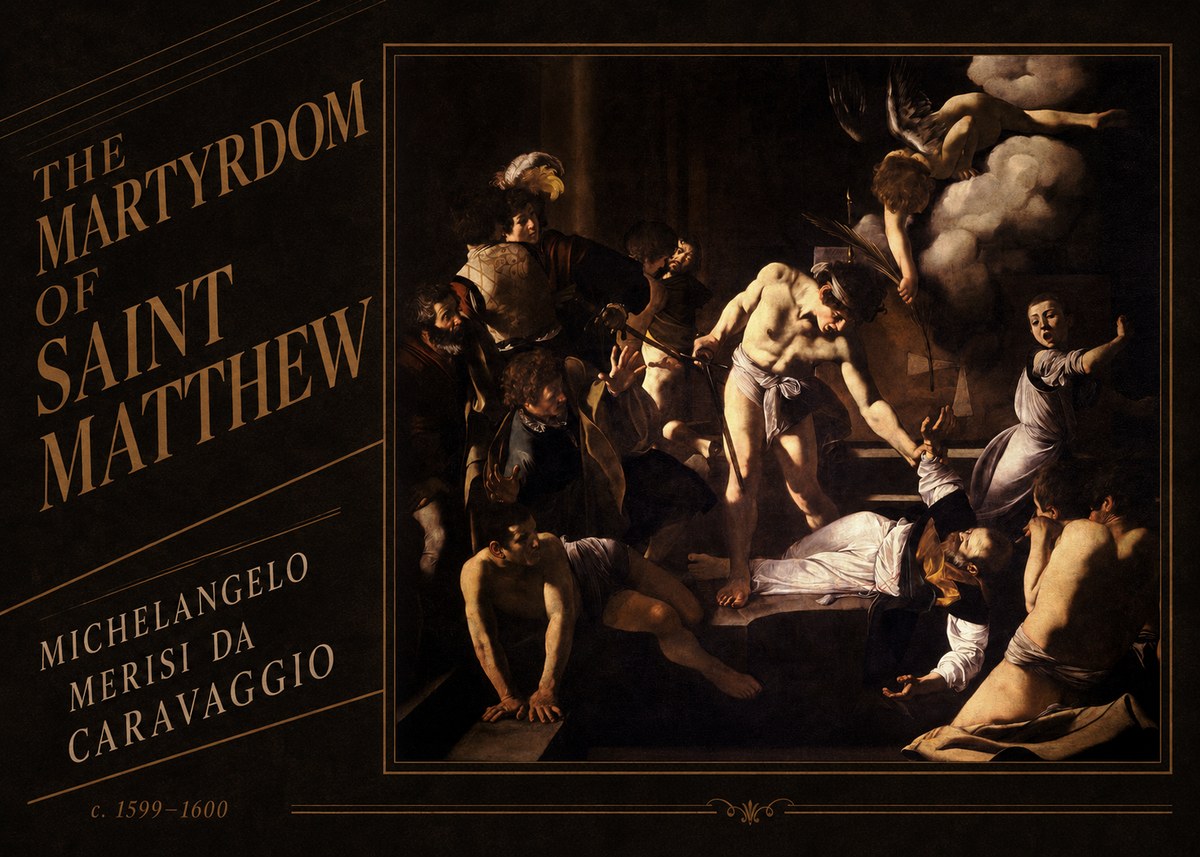 Michelangelo Merisi da Caravaggio The Martyrdom of Saint Matthew No3 - Affiche
