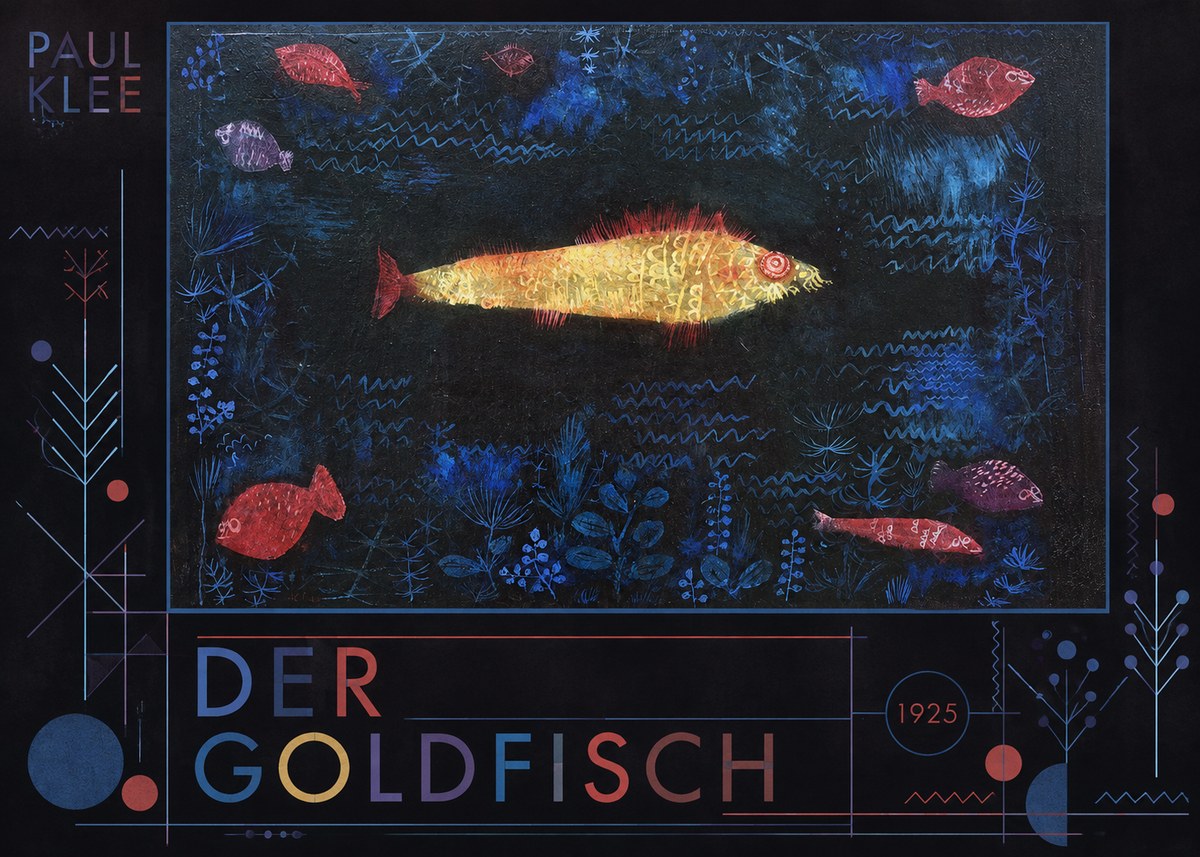 Paul Klee Der Goldfisch No4 - Affiche