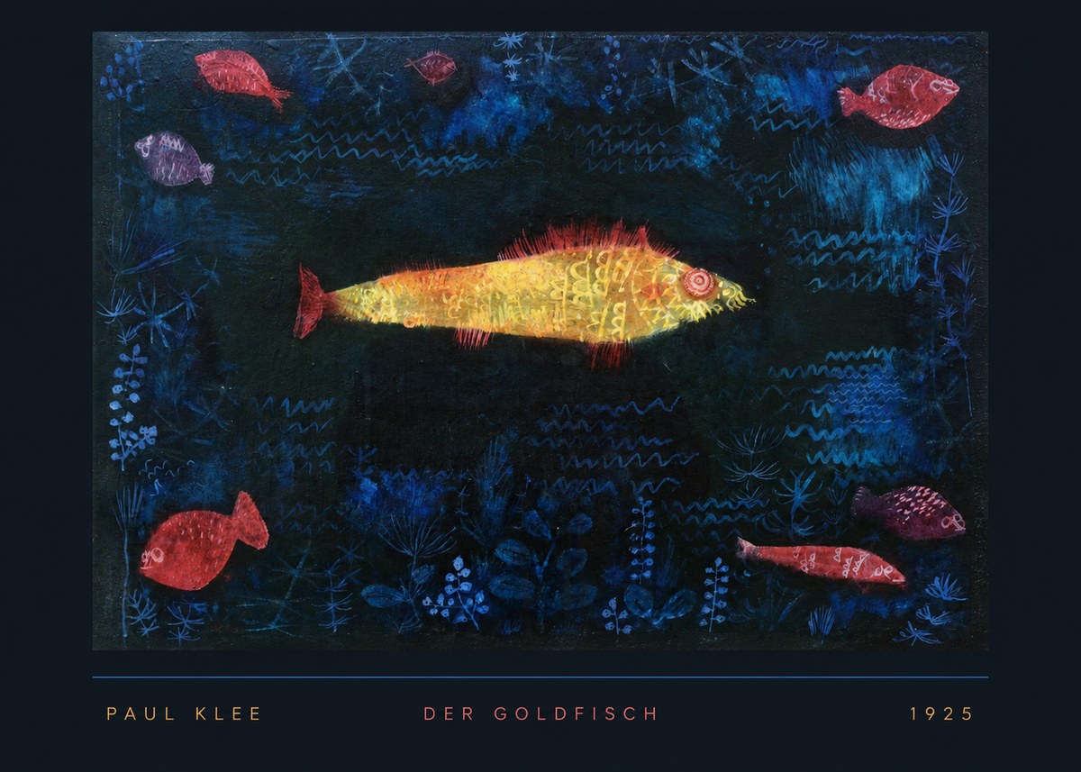 Paul Klee Der Goldfisch No5 - Affiche