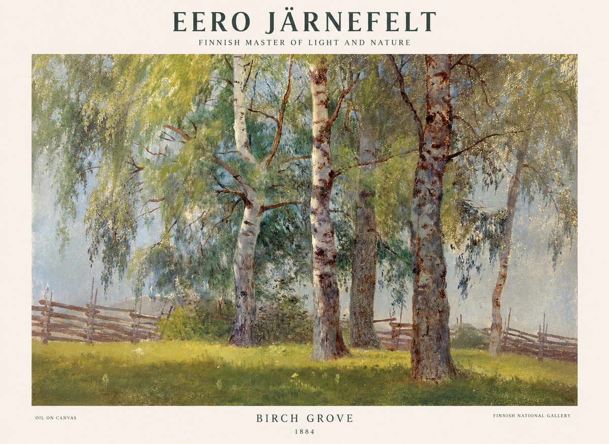Eero Järnefelt Birch Grove No1 - Affiche