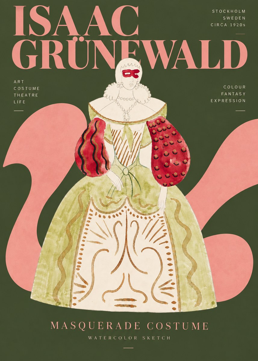 Isaac Grünewald Masquerade Costume No5 - Affiche
