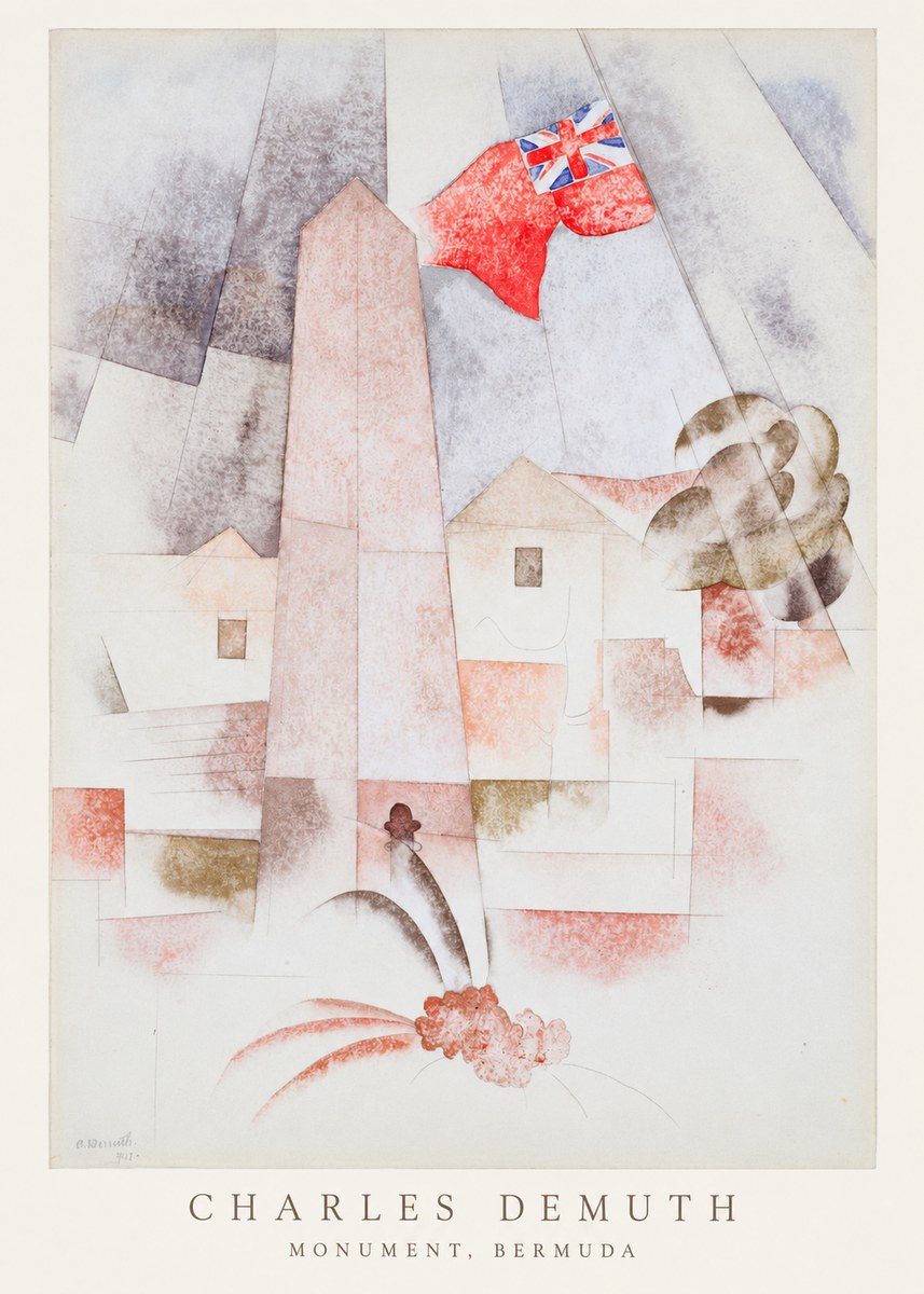 Charles Demuth Monument, Bermuda No6 - Affiche