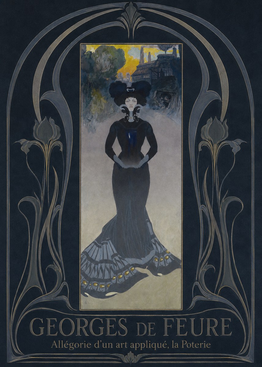 Georges de Feure Allégorie D'un Art Appliqué, La Poterie No3 - Affiche
