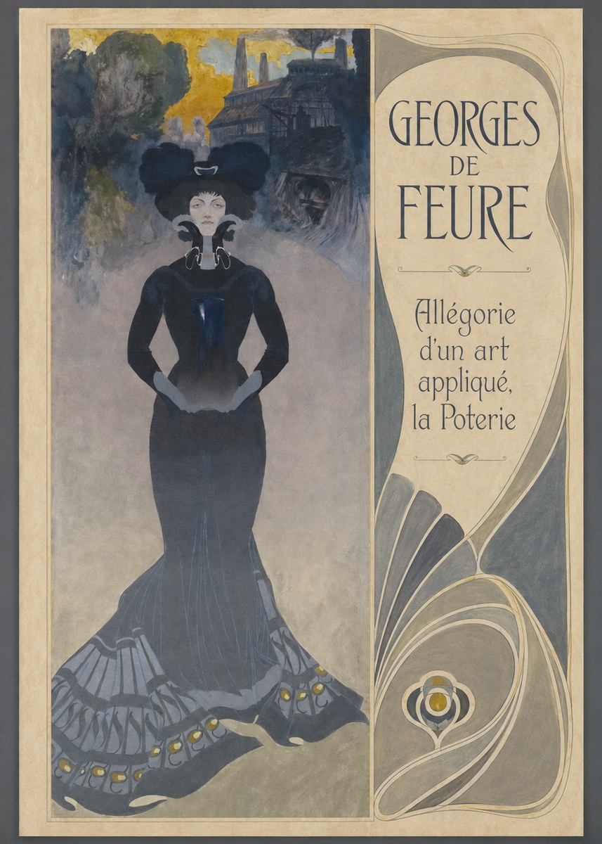 Georges de Feure Allégorie D'un Art Appliqué, La Poterie No4 - Affiche