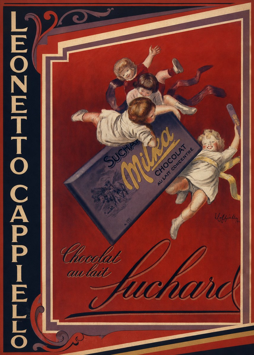 Leonetto Cappiello Suchard Milka Chocolat No2 - Affiche