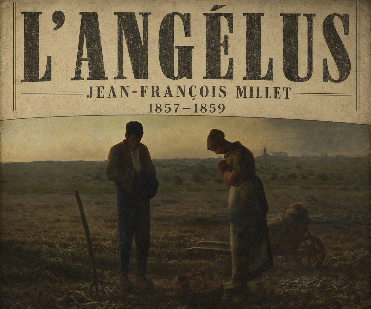 Jean-François Millet L'angélus I No6 - Affiche