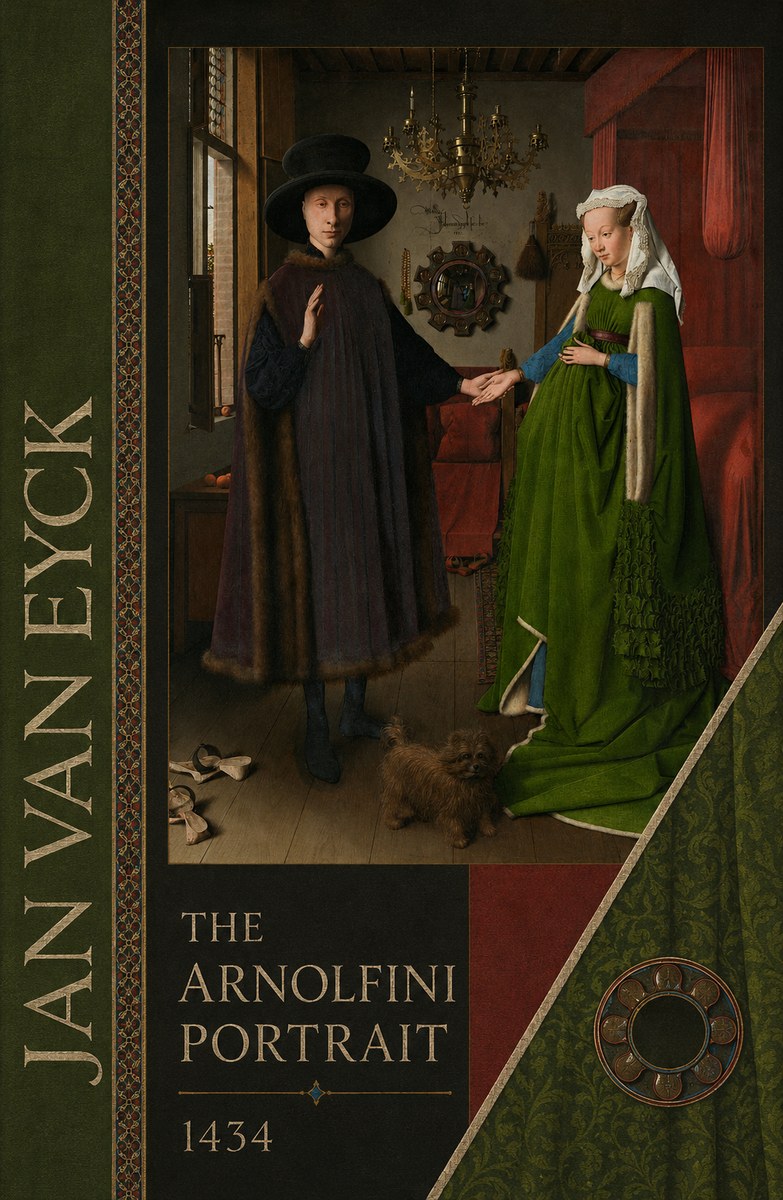 Jan van Eyck The Arnolfini Portrait V No4 - Affiche