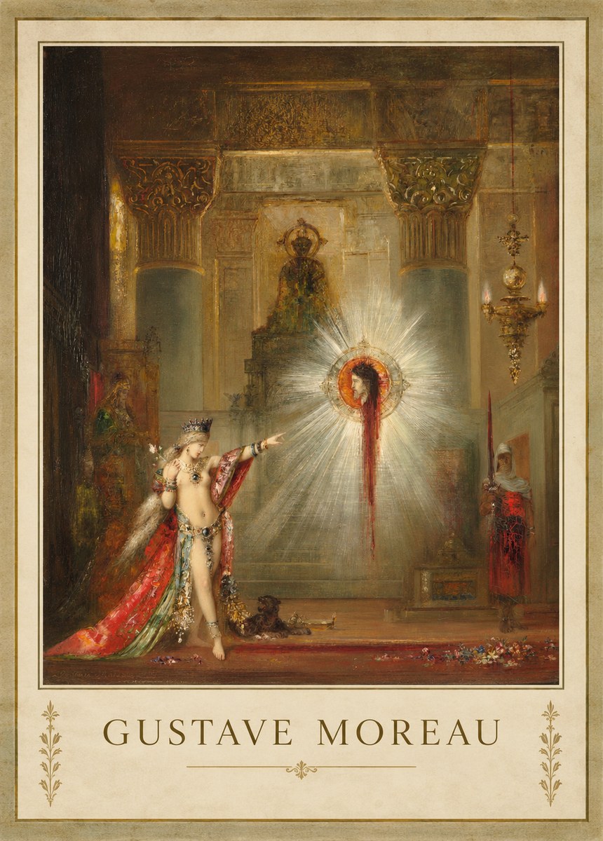 Gustave Moreau The Apparition II No3 - Affiche