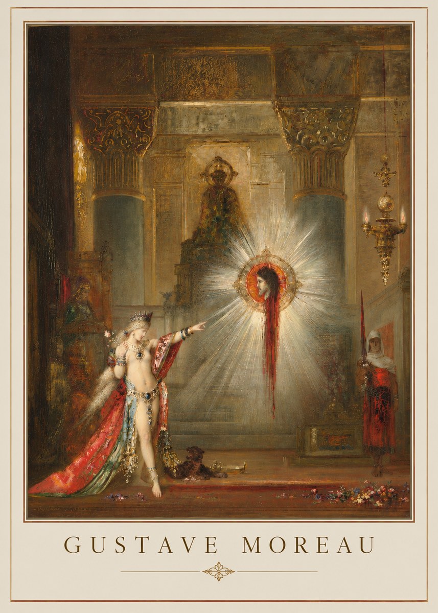 Gustave Moreau The Apparition II No6 - Affiche