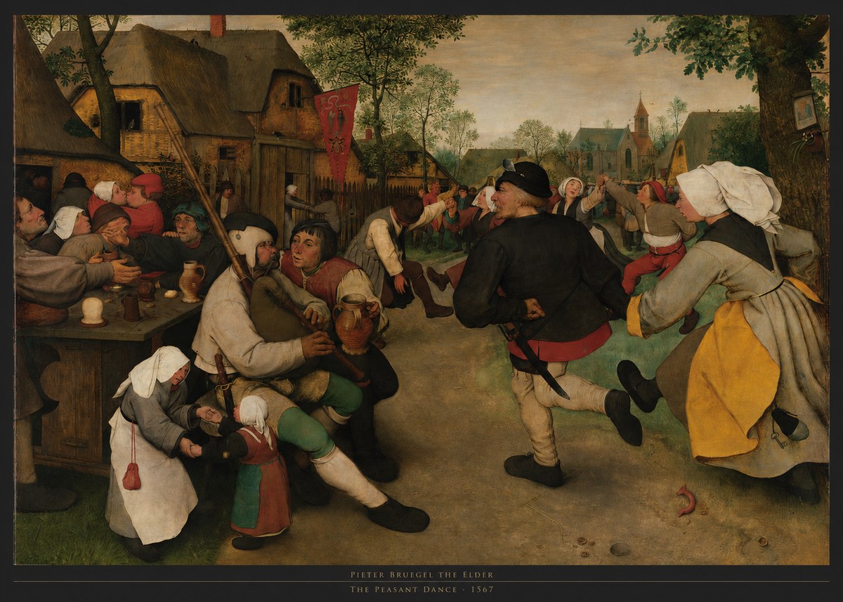 Pieter Bruegel The Peasant Dance II No5 - Affiche