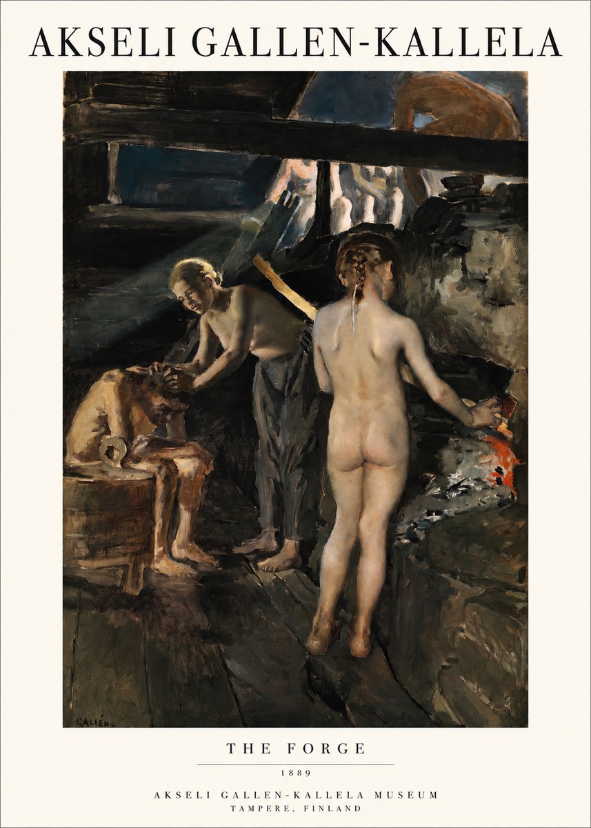 Akseli Gallen-Kallela The Forge No1 - Affiche