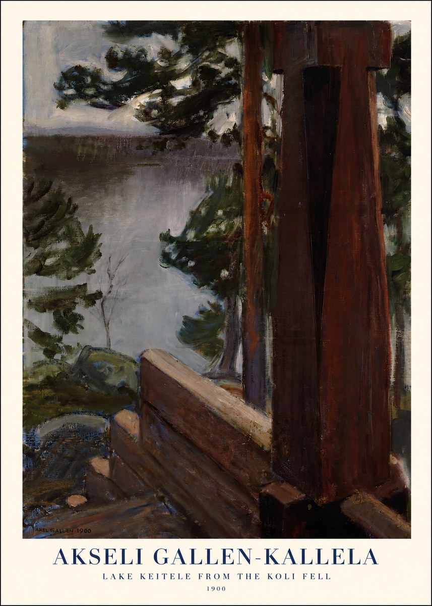 Akseli Gallen-Kallela Lake Keitele from the Koli Fell No1 - Affiche