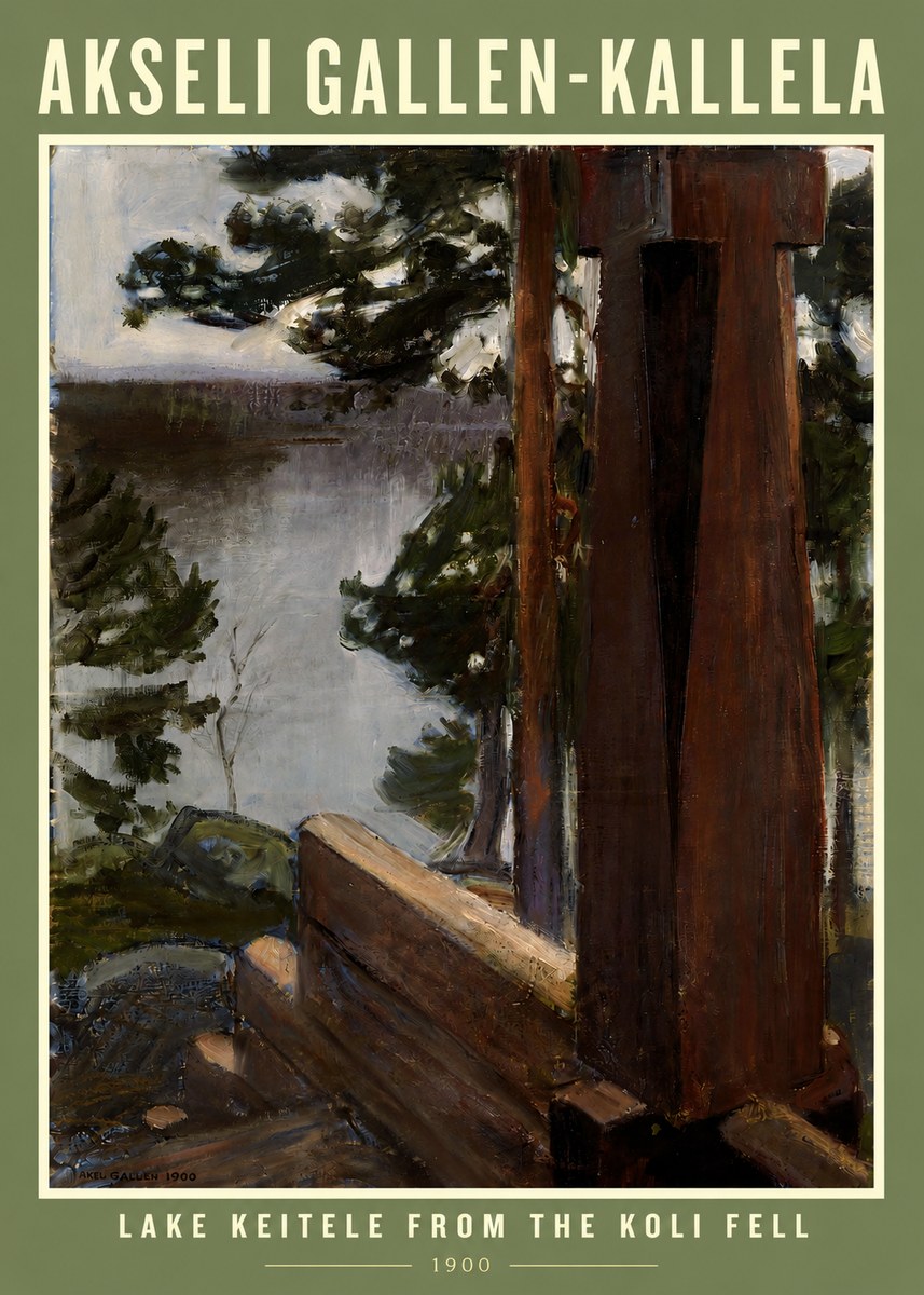 Akseli Gallen-Kallela Lake Keitele from the Koli Fell No3 - Affiche