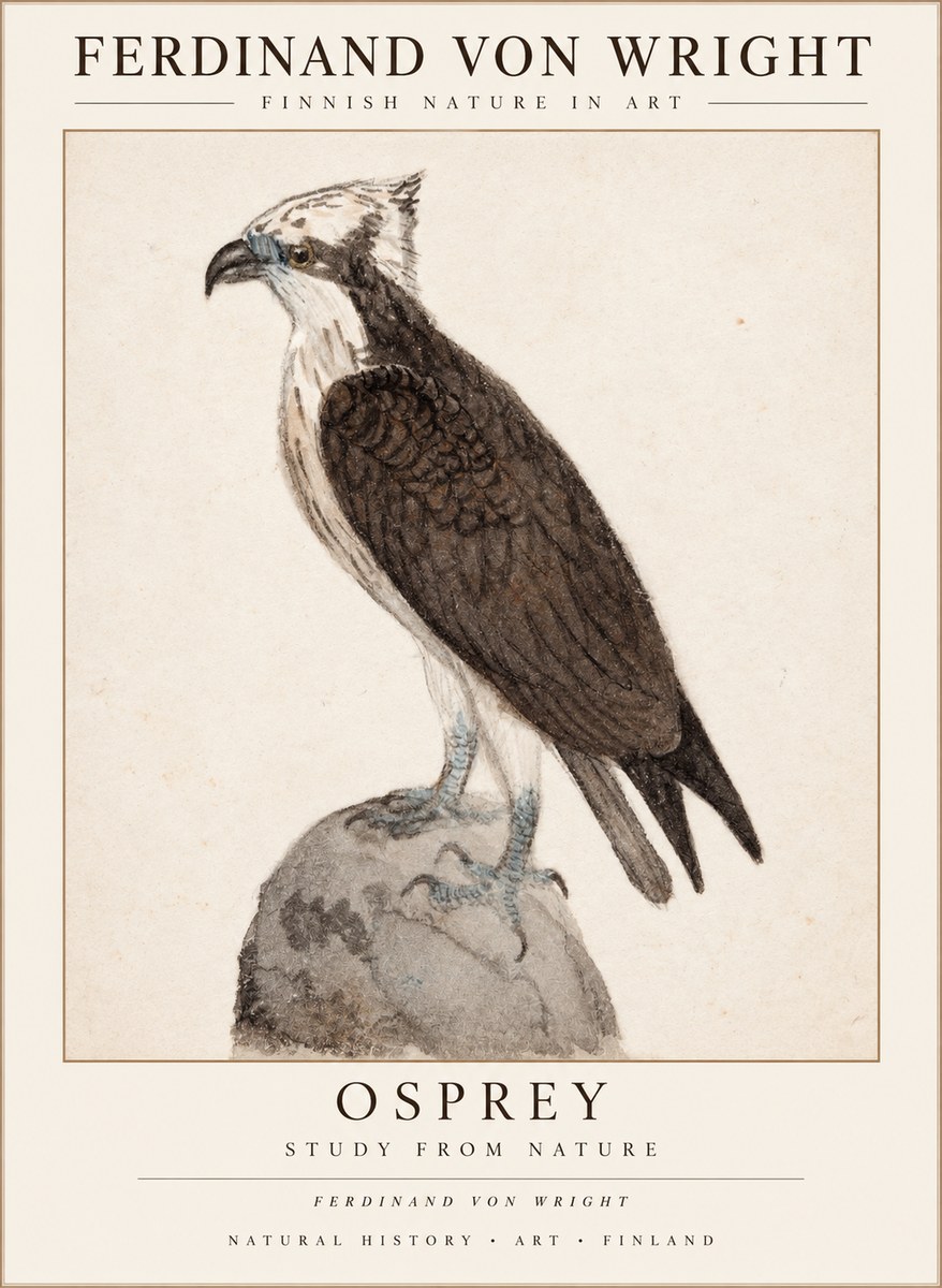 Ferdinand von Wright Osprey No3 - Affiche