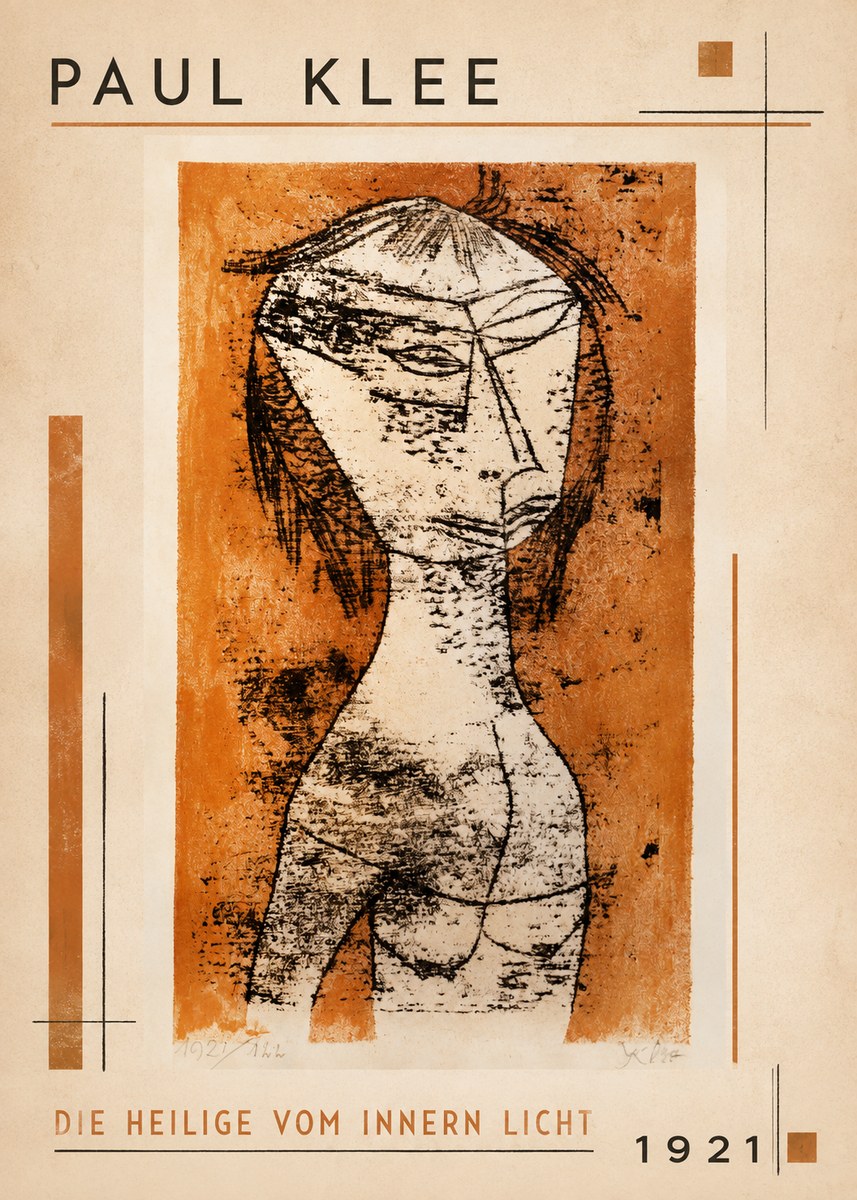 Paul Klee Die Heilige Vom Innern Licht No1 - Affiche