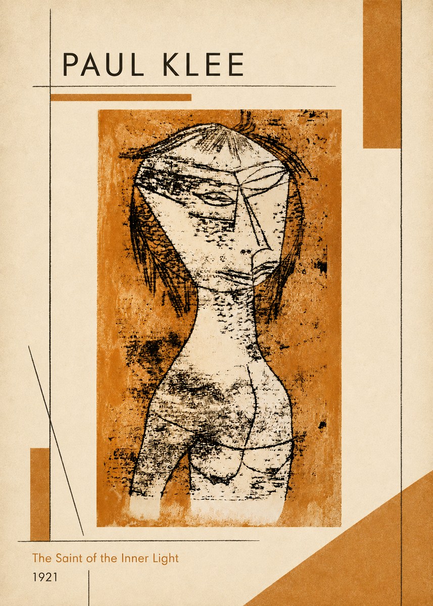 Paul Klee Die Heilige Vom Innern Licht No6 - Affiche