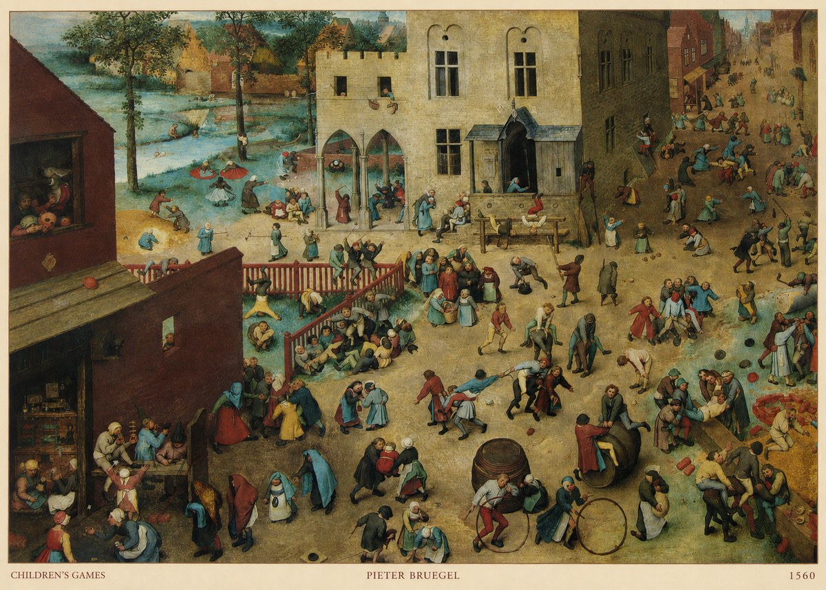 Pieter Bruegel Children's Games III No5 - Affiche